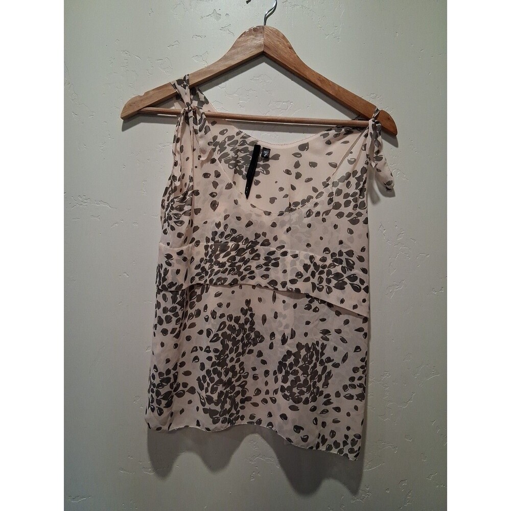Bellatrix Women's Size Small Floral Sheer Light Summer Tank Top Boho Hippie Chic